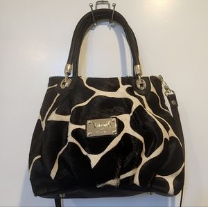 Valentina crossbody purse, real cow hair, made in Italy